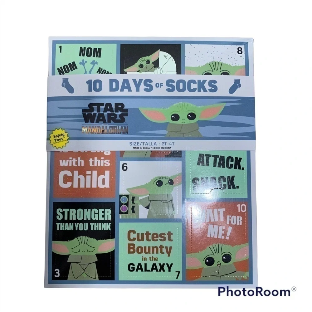 Star Wars 10 Days of Socks 2T-4T NWT Christmas Present Kids Toddler Disney